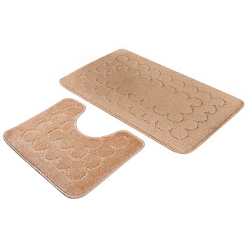 Kúpeľňové predložky set 2 kusov Castor hnedé