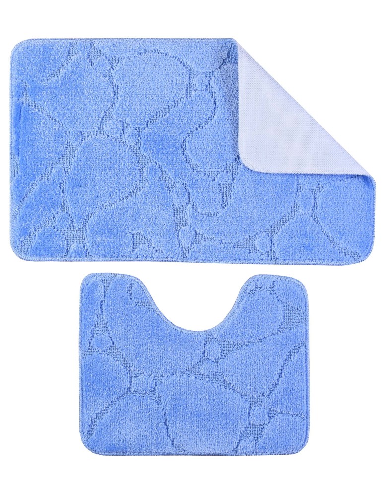 Kúpeľňové predložky set 2 kusov Merga modré