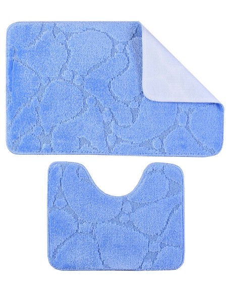 Kúpeľňové predložky set 2 kusov Merga modré