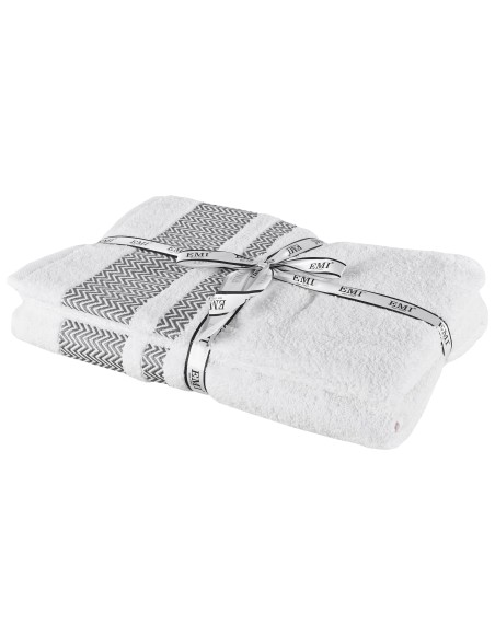 Sada froté osušky a uteráka Ates biela EMI