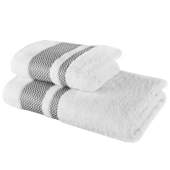Sada froté osušky a uteráka Ates biela EMI