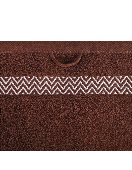 Sada 6 kusov bavlnených osušiek a uterákov Ates hnedá EMI