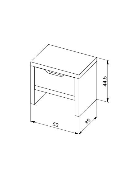 Nočný stolík TNS6 - Mrava