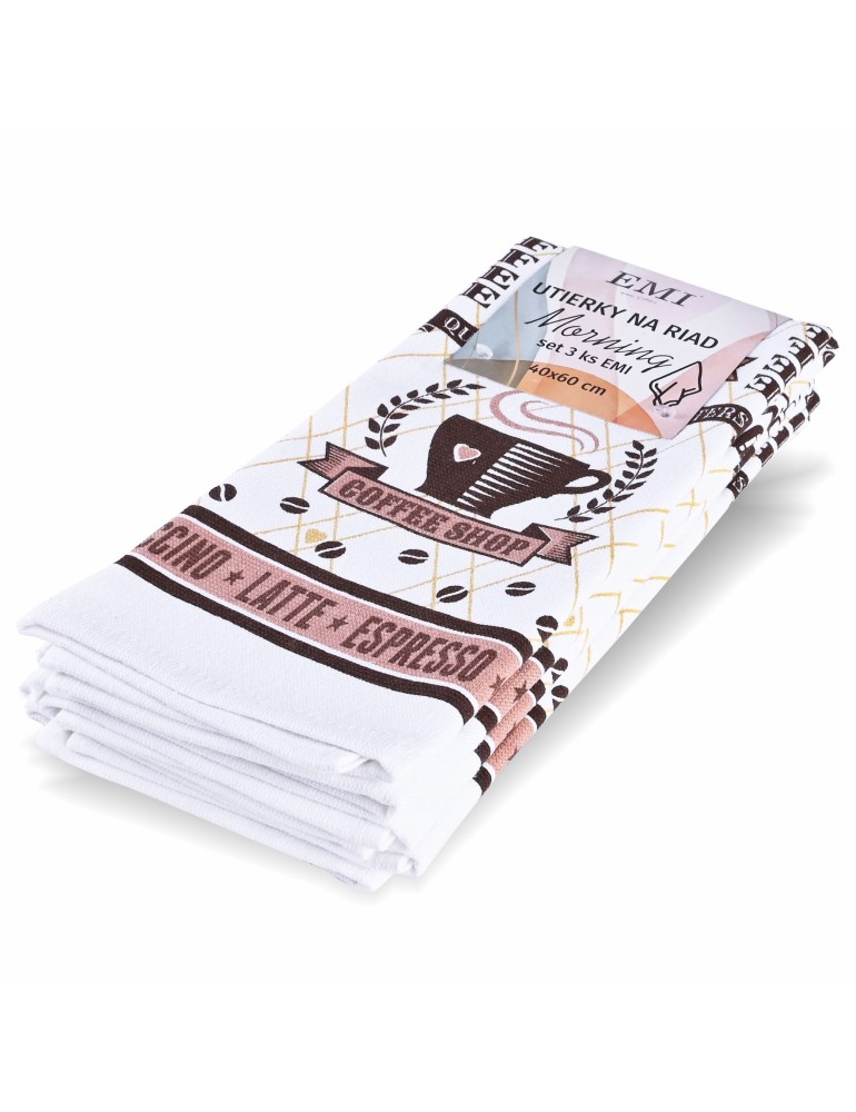 Utierky na riad Morning Káva set 3 ks EMI