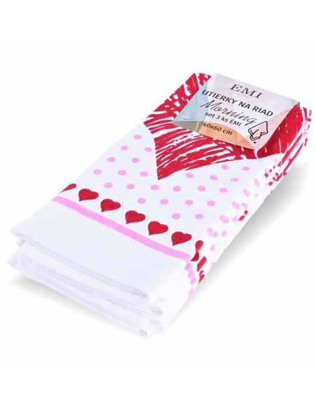 Utierky na riad Love set 3 ks EMI