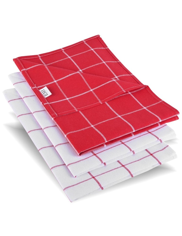 Utierky na riad Dinner červené set 3 ks EMI