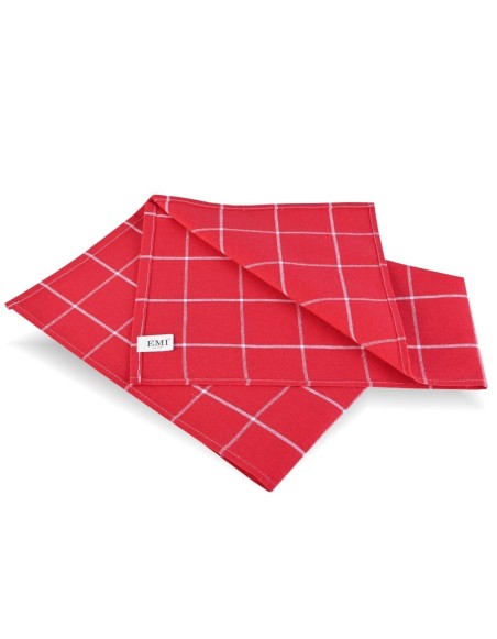 Utierky na riad Dinner červené set 3 ks EMI