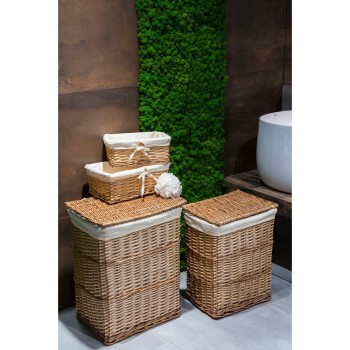 Kôš na špinavé prádlo hnedý AWD