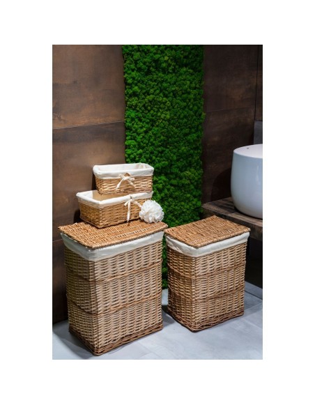 Kôš na špinavé prádlo hnedý AWD