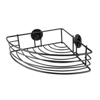 Polička rohová drôtená čierna Corner AWD