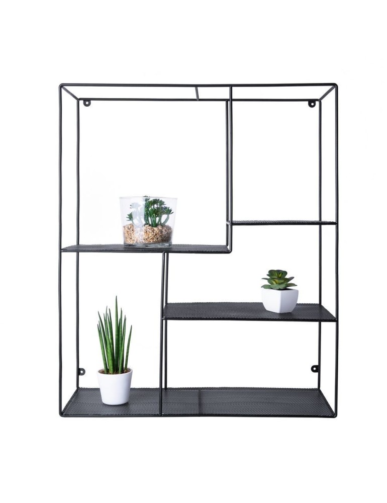 Čierna polica Art 50x60x20 cm AWD