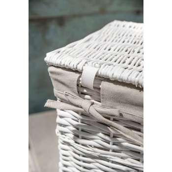 Kôš na špinavé prádlo biely AWD