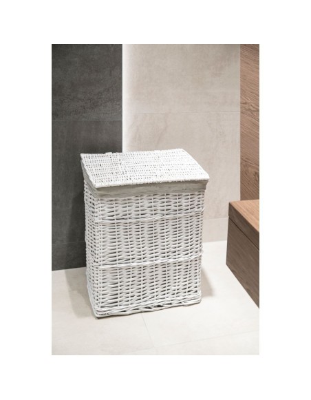 Kôš na špinavé prádlo biely AWD