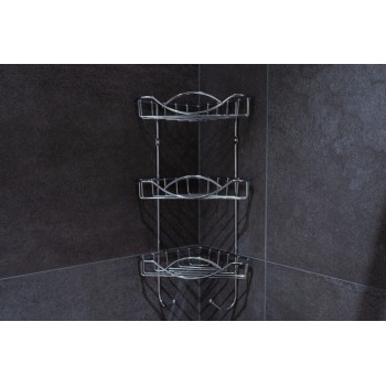 Rohová polica do kúpeľne Pek AWD