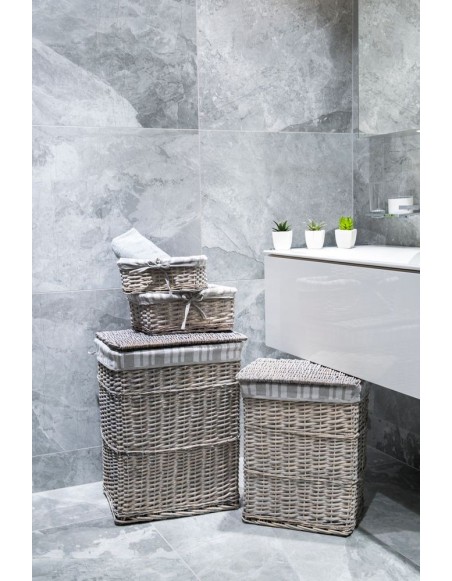 Kôš na špinavé prádlo sivý AWD