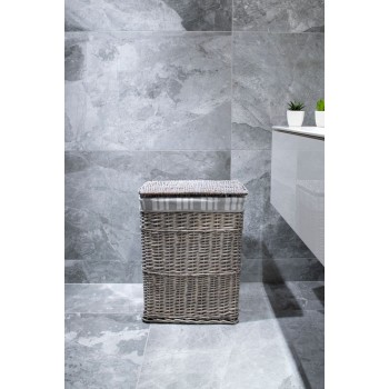 Kôš na špinavé prádlo sivý AWD