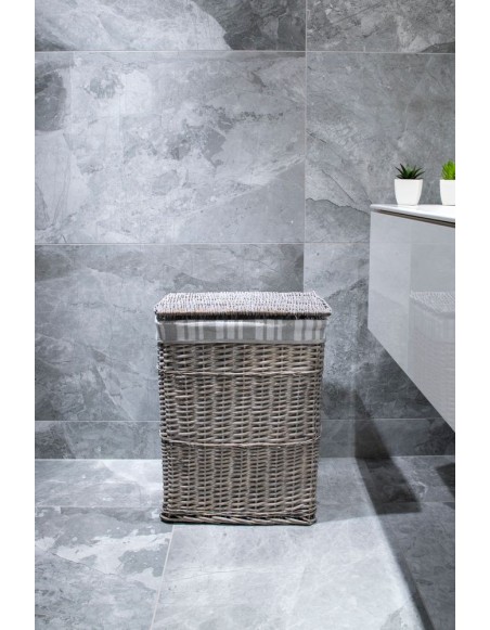 Kôš na špinavé prádlo sivý AWD