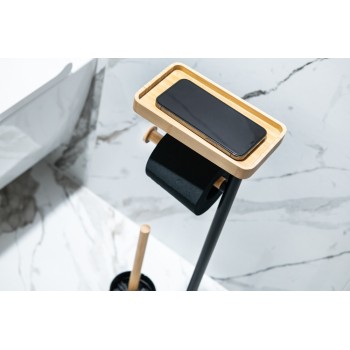 Stojan na WC kefu s poličkou AWD