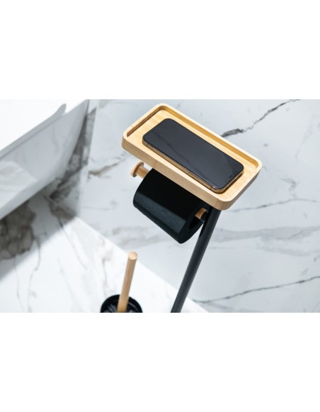 Stojan na WC kefu s poličkou AWD