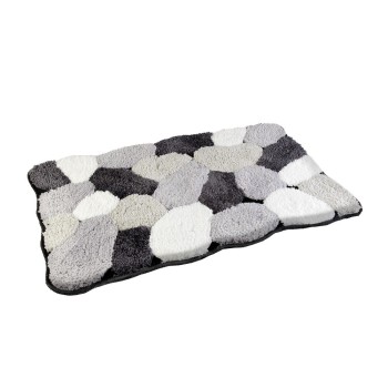 Kupelnovy koberec sivo-cierny 80x50 cm AWD