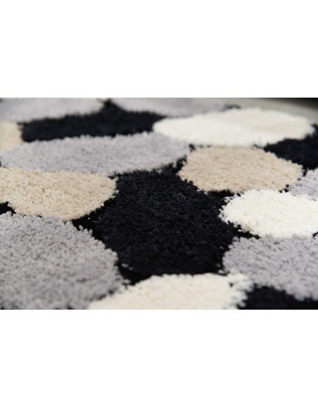 Kúpeľňový koberec sivo-čierny 80x50 cm AWD