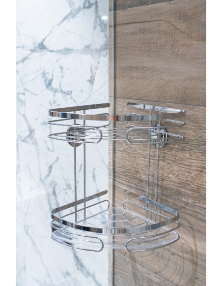 Polička rohová dvojposchodová AWD