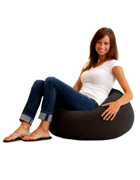 Sedací vak leňošník čierny EMI