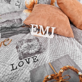 Obliečky bavlnené Zaos sivé EMI