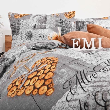 Obliečky bavlnené Zaos sivé EMI