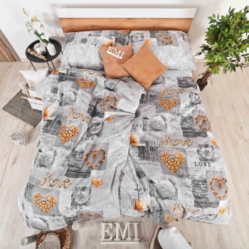 Obliečky bavlnené Zaos sivé EMI