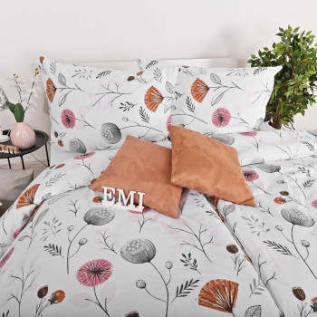 Flanelové obliečky Kayla biele EMI