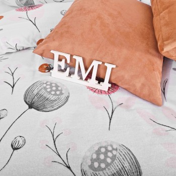 Flanelové obliečky Kayla biele EMI