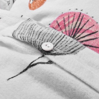 Flanelové obliečky Kayla biele EMI