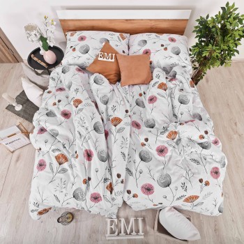 Flanelové obliečky Kayla biele EMI