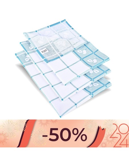 Utierky na riad Hruška tyrkysová set 3 ks EMI