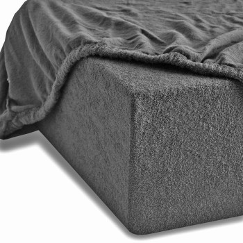 Plachta posteľná sivá froté EMI