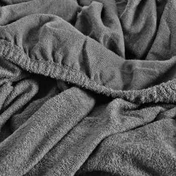 Plachta posteľná sivá froté EMI