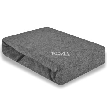 Plachta posteľná sivá froté...