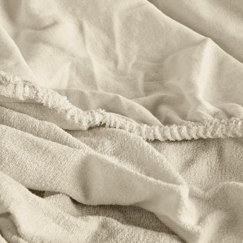 Plachta posteľná krémová froté EMI