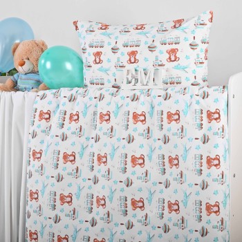 Obliečky detské Macko a lietadlo EMI