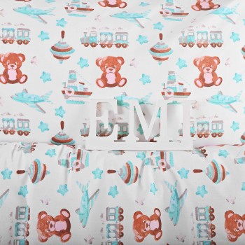 Obliečky detské Macko a lietadlo EMI