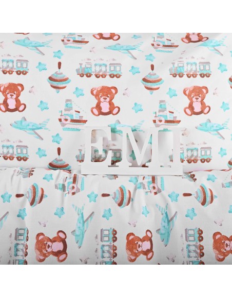 Obliečky detské Macko a lietadlo EMI