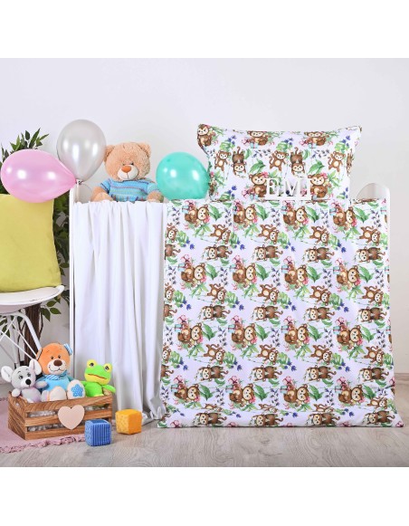 Obliečky detské bavlnené Opice EMI