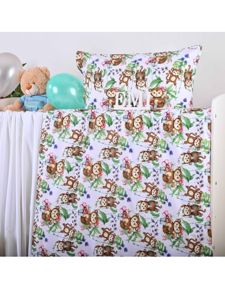 Obliečky detské bavlnené Opice EMI