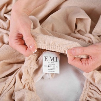 Nepremokavá plachta s gumičkou po obvode krémová EMI