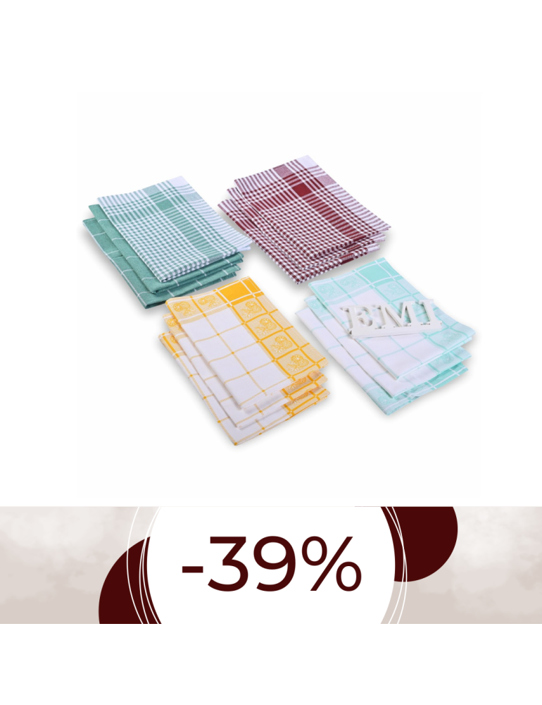 Kuchynské utierky Color Mix 12 ks EMI