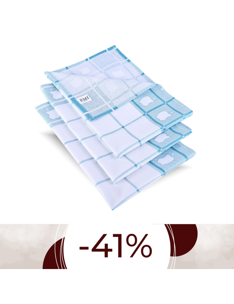 Utierky na riad Jablko tyrkysové set 3 ks EMI