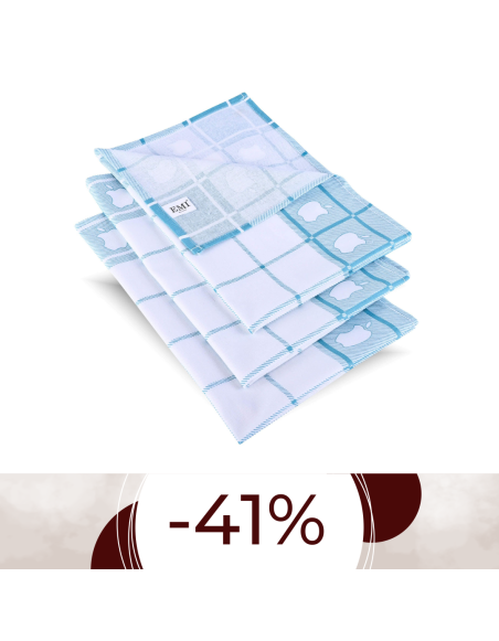 Utierky na riad Jablko tyrkysové set 3 ks EMI