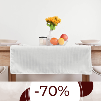 Obrus na stôl 50x100 biely...