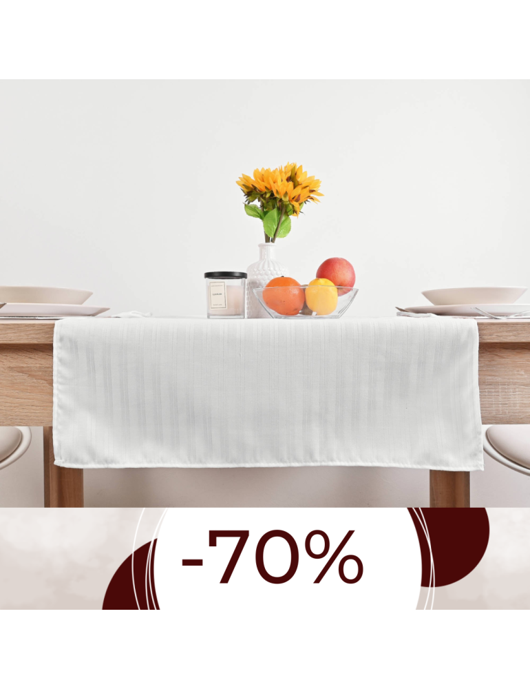 Obrus na stôl 50x100 biely Eden EMI